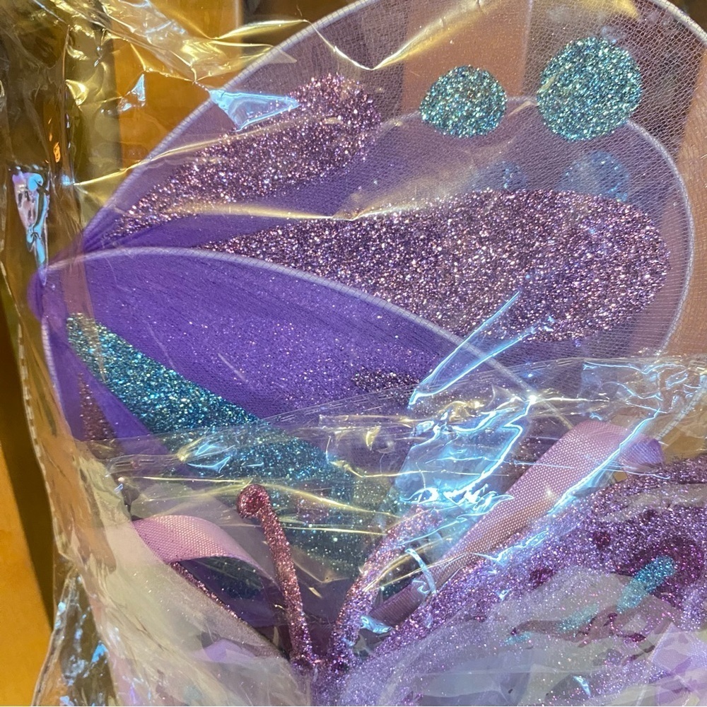 Purple and Blue Wings and Mask Set - Picture 4 of 6